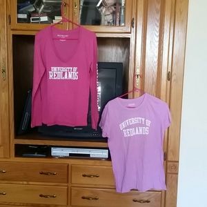 University of Redlands Redshirt Tees XL Both!